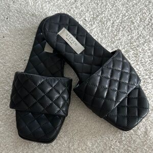 Steven Steven madden quilted slides